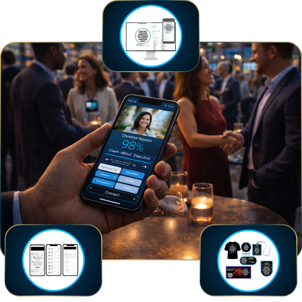 images of sean thorndike networking services for events including custom apps
